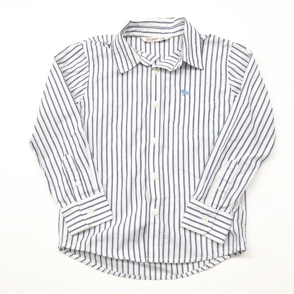 Old Navy striped buttoned down shirt for boys
